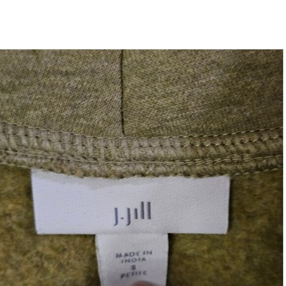 J Jill Womens Pullover Sz S Coastal Grandmother Minimalist Green Knit Mock Neck - Picture 5 of 7